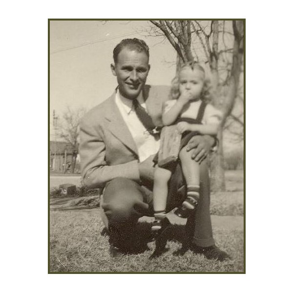 Bill McDaniel with his niece Sandra, his favourite little person.