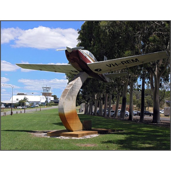 Memorial to The Sugar Bird Lady at Jandakot Airport, Perth, unveiled in 1978