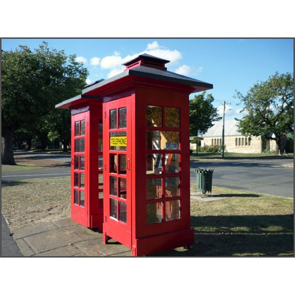 Ross has even retained its mid 20th Century telephone boxes with working modern phones inside them.