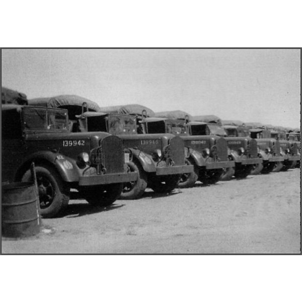 Mack Diesels at Barrow Creek during WW2