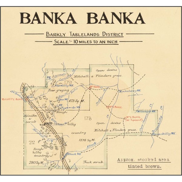 Northern Territory Pastoral Leases Map 1935