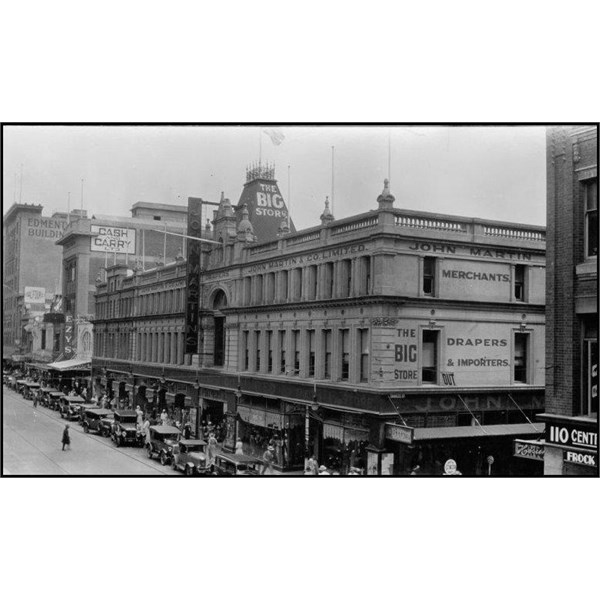 John Martins, west corner of Rundle Street and Charles Street, 1934