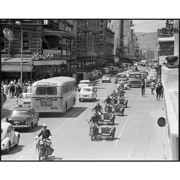 Looking East along Rundle Street, Adelaide 1960