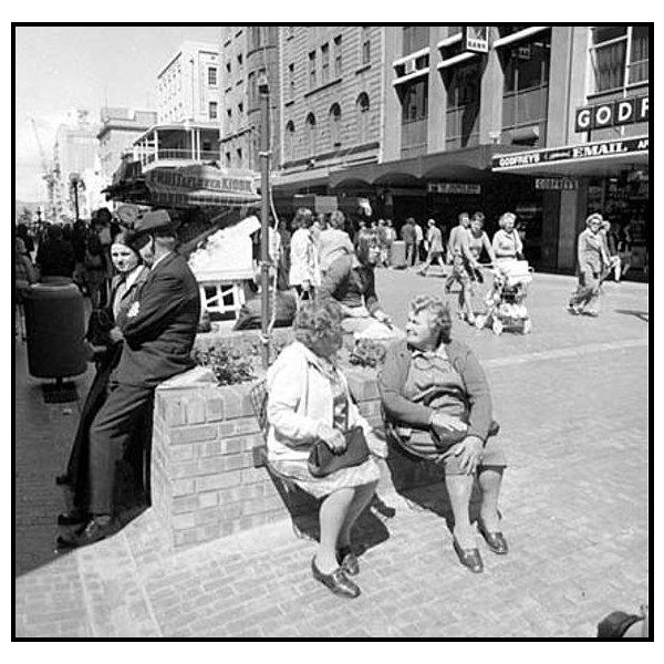 Pedestrian mall in Rundle Street, Adelaide 1976