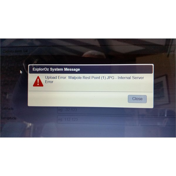 error message