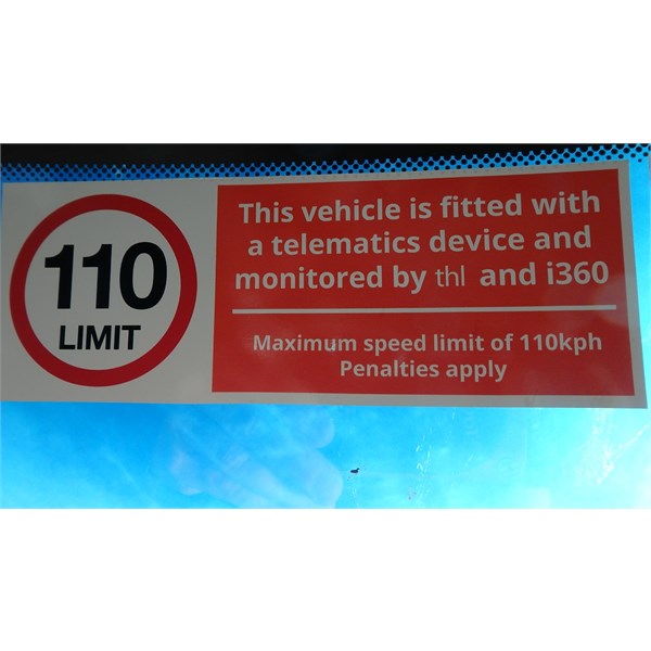Britz 110 kmh speed limit, May 2018