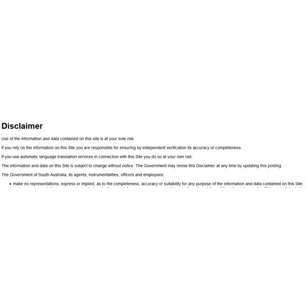 Disclaimer