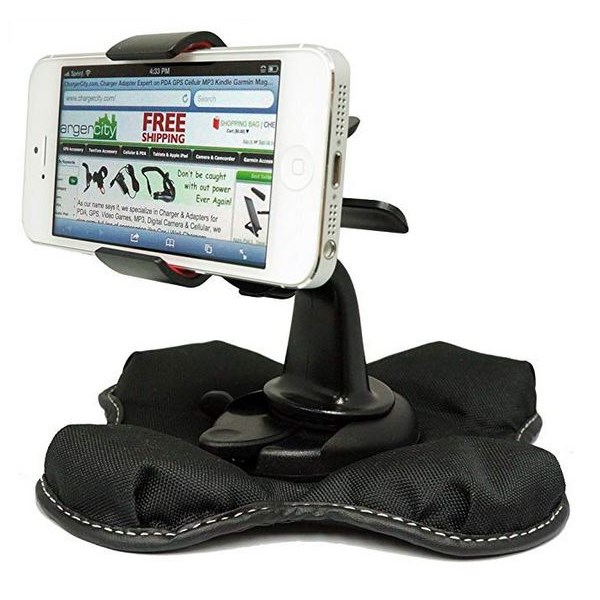 Example of friction-mount phone holder