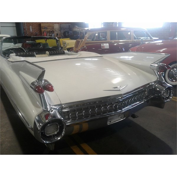 The mother of all tail fins :)  1959 Cadillac