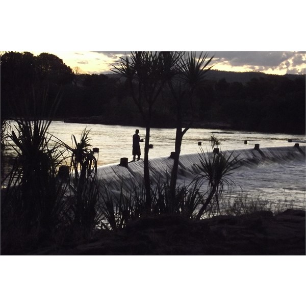 Dusky fisherman on the Ivanhoe Crossing Ord River 29May