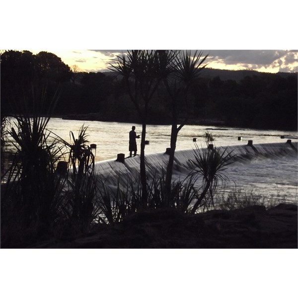 Dusky fisherman on the Ivanhoe Crossing Ord River 29May