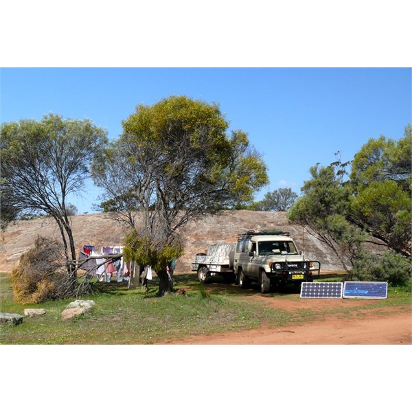 Bush washing day