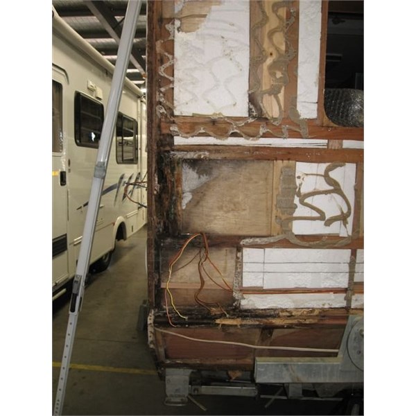 Wall frame damage