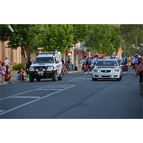 The local Boys in Blue started off the Pageant