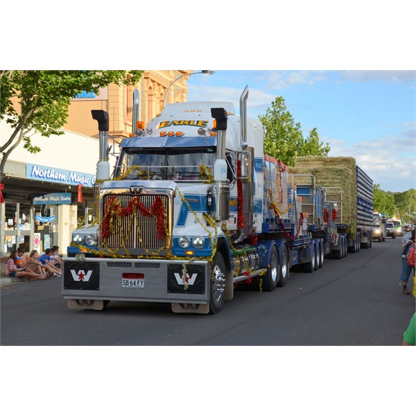Santa gets his supplies in a big way
