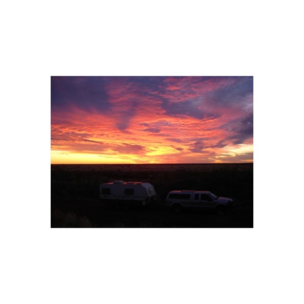 Tanami camp sunset