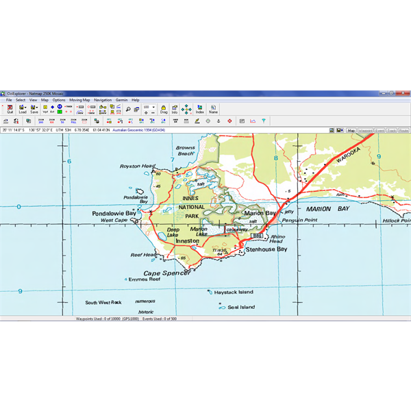 The Natmap 1:250K of the Bottom end of the Yorke Peninsula