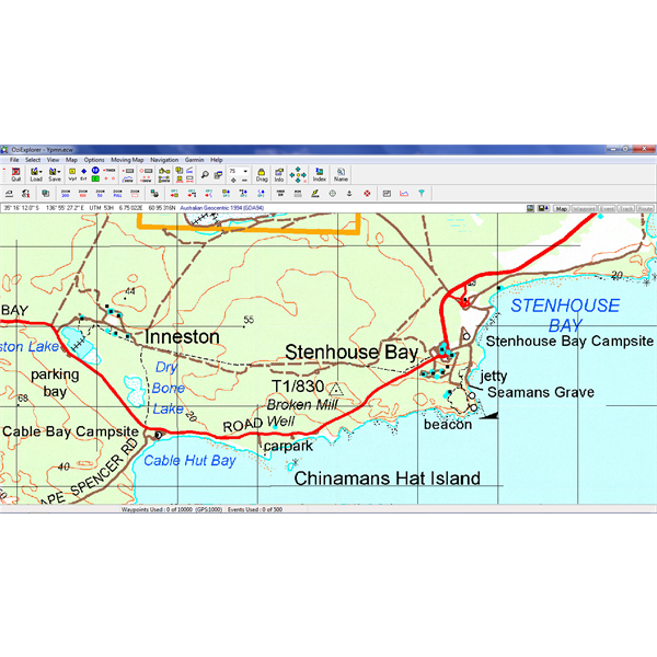 Now the new Map at the 1:50K scale - but note I have to down size to 75% Map detail