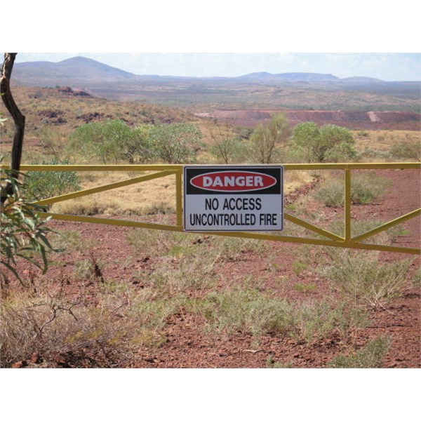 Mine sign