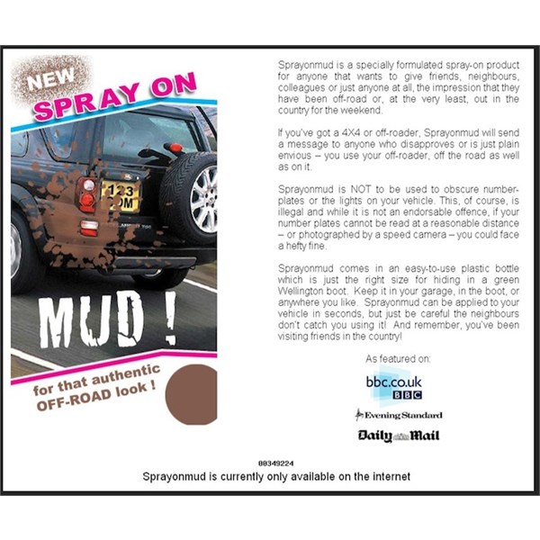 Spray-on Mud