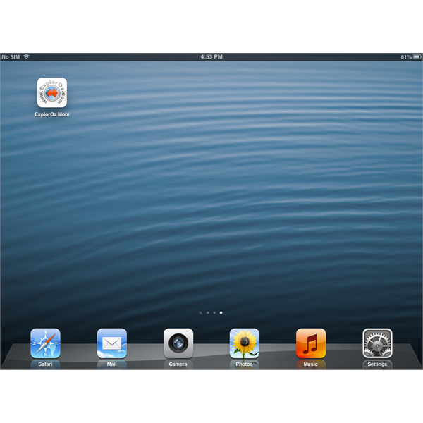 Exploroz Mobile Icon on Ipad