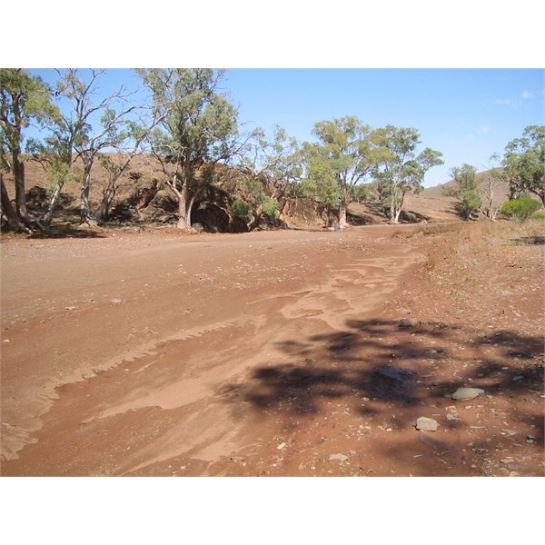 Oratunga creek the day after the flood