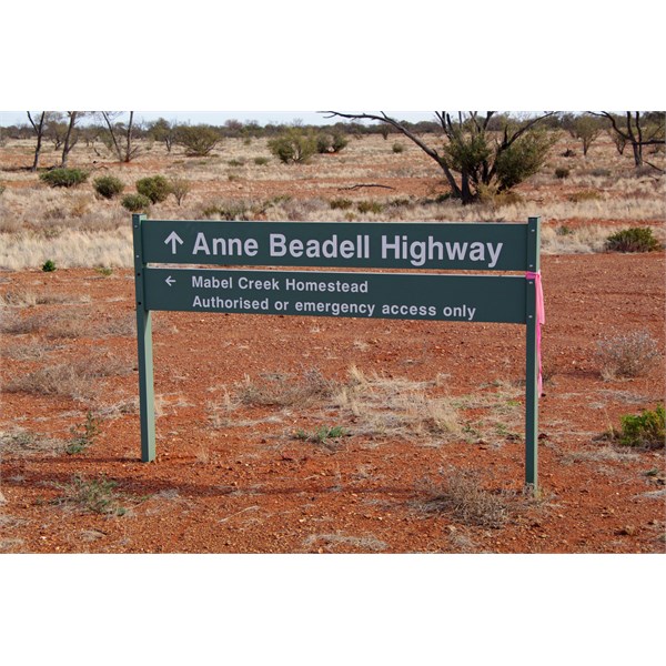 You will meet this sign out from Coober Pedy