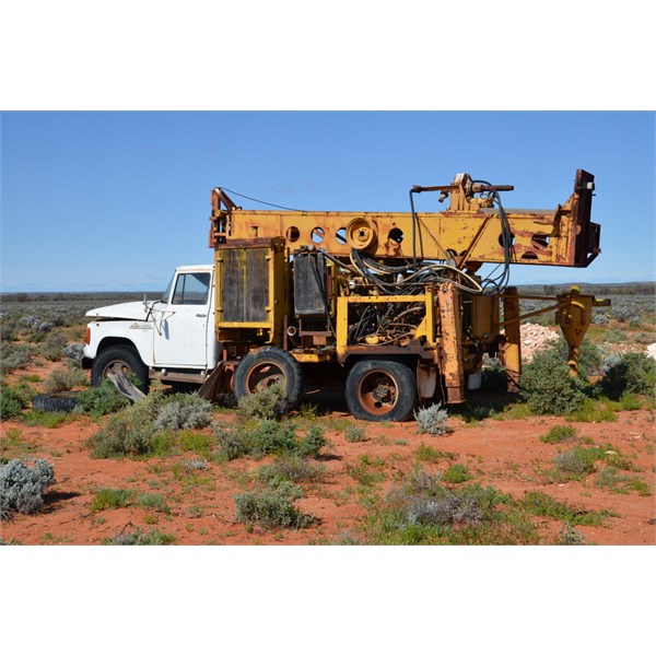 Old drilling rig at one of the mine sites