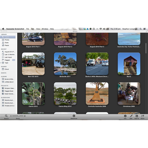 Inside of iPhoto