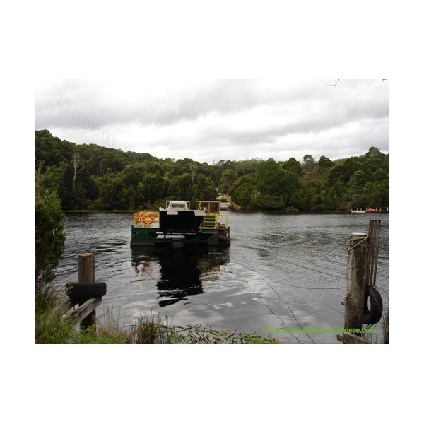 Fatman Barge on the Pieman River