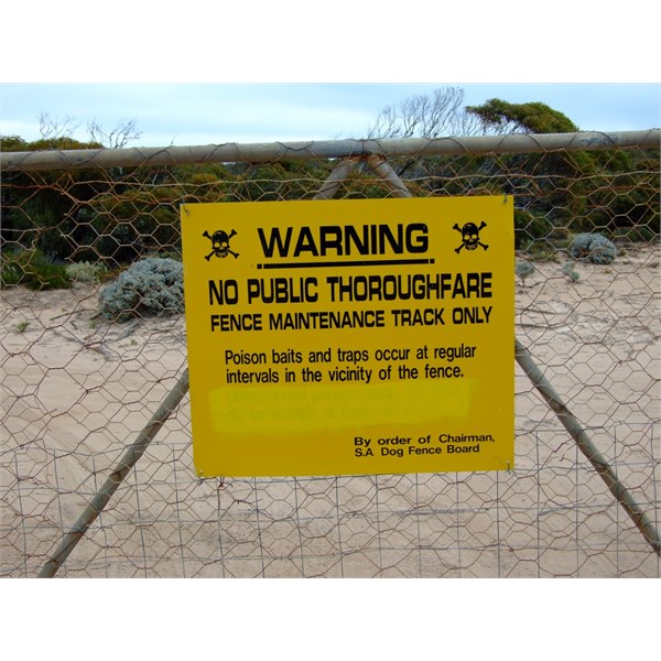 Years ago, this sign was on the gate