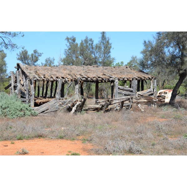 This old building still had thatching on the roof