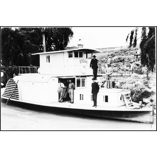 P.S. Etona, Mission steamer at Murray Bridge, 1900