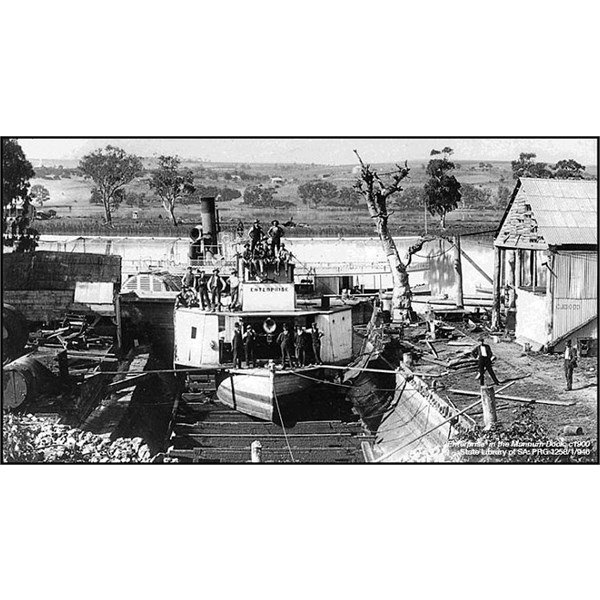 PS Enterprise in Randell's Dry Dock at Mannum