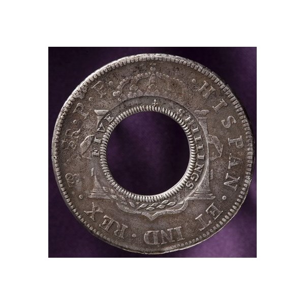 The reverse of the holey dollar