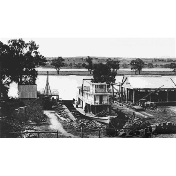 Corowa In the Dry Dock, 1890