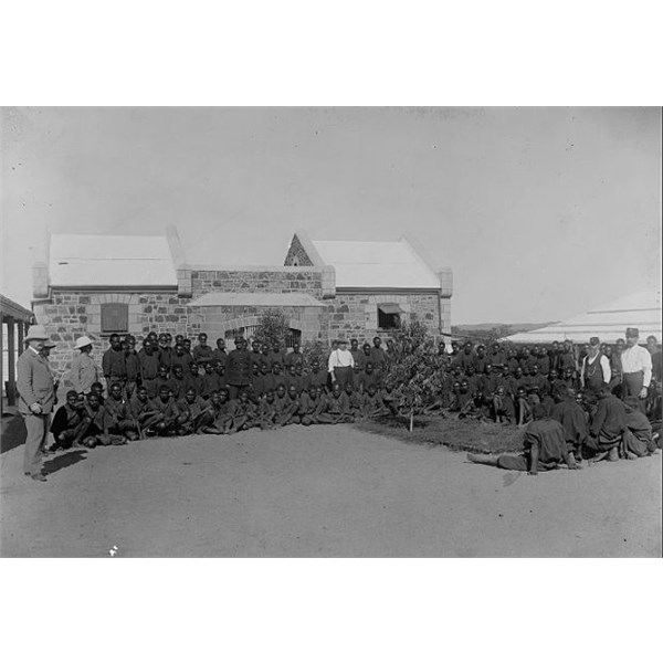 Aboriginal prisoners, Roebourne Gaol, 1900-1910