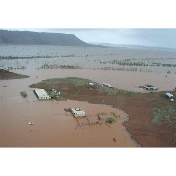 View of the old Cooya Pooya homestead near the Harding River Dam, south of Roebourne Tropical Cyclone Monty March 2004