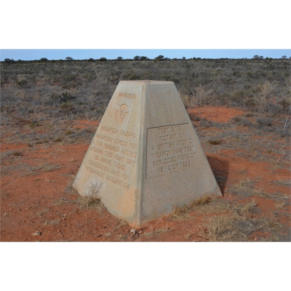 Totem 1 marks the exact spot where the Nuclear bomb was detonated 