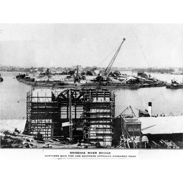 Building the Story Bridge, Brisbane, 1936