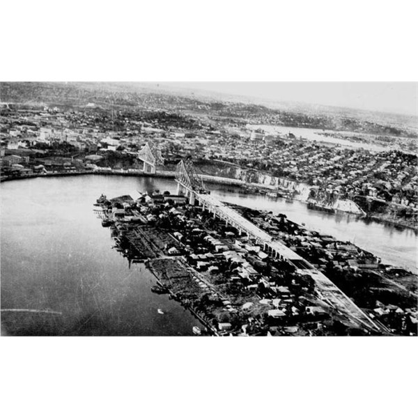 Brisbane River and Story Bridge, 1939