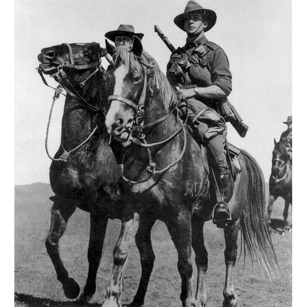 Australian Light Horse troops wearing slouch hats, November 1914.