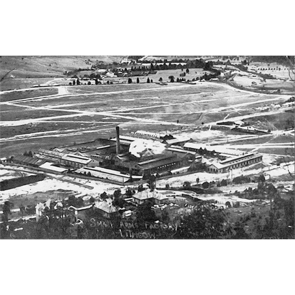 An undated photograph of the Lithgow Small Arms Factory