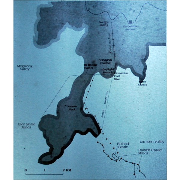 Katoomba Mines Sketch Map