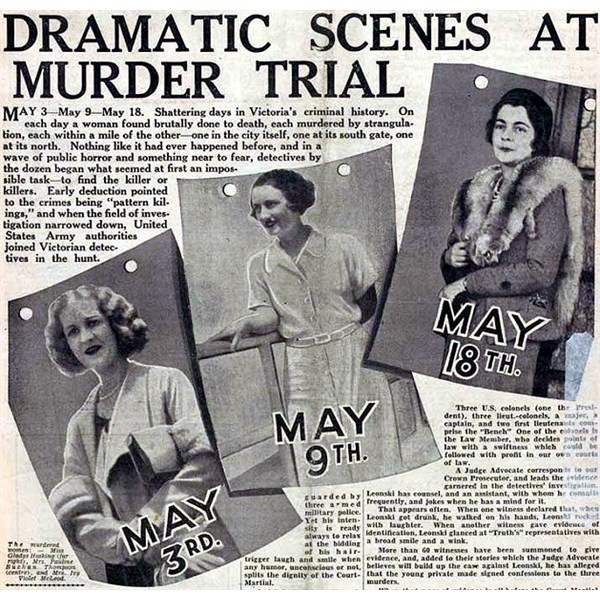 strangulation of three Melbourne women