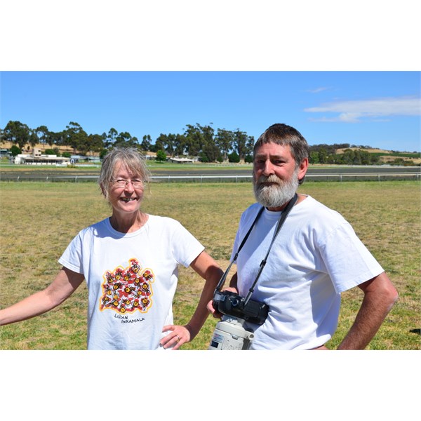 Elizabeth and Helmut all the way from Melbourne.