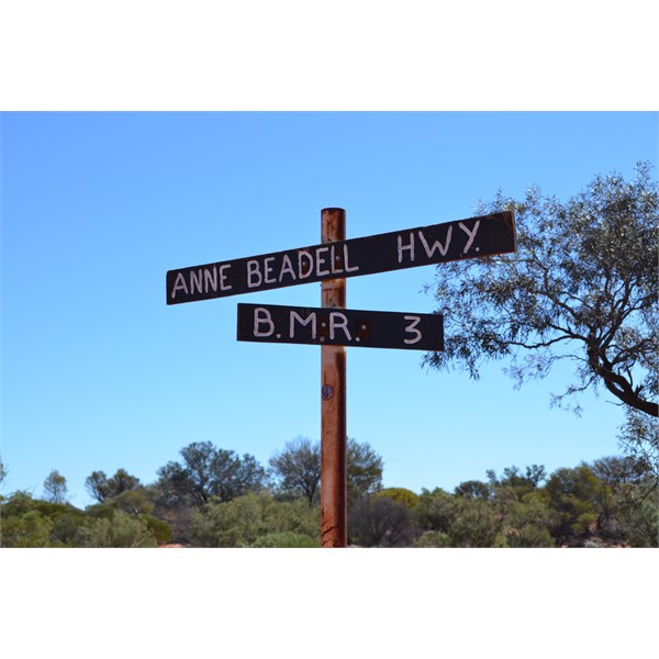 Anne Beadell Highway Intersection with the BMR 3 Track