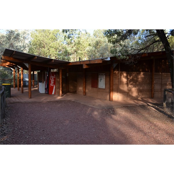 Amenities block in natural surrounds at Wilpena