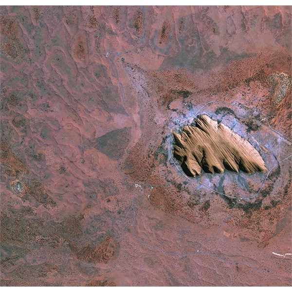 Uluru from space