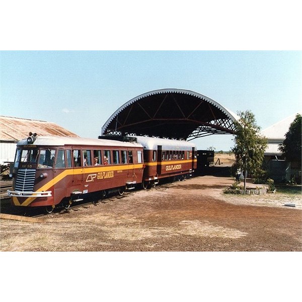 RM93 and trailer about to depart Normanton on its weekly run to Croydon in July 1991